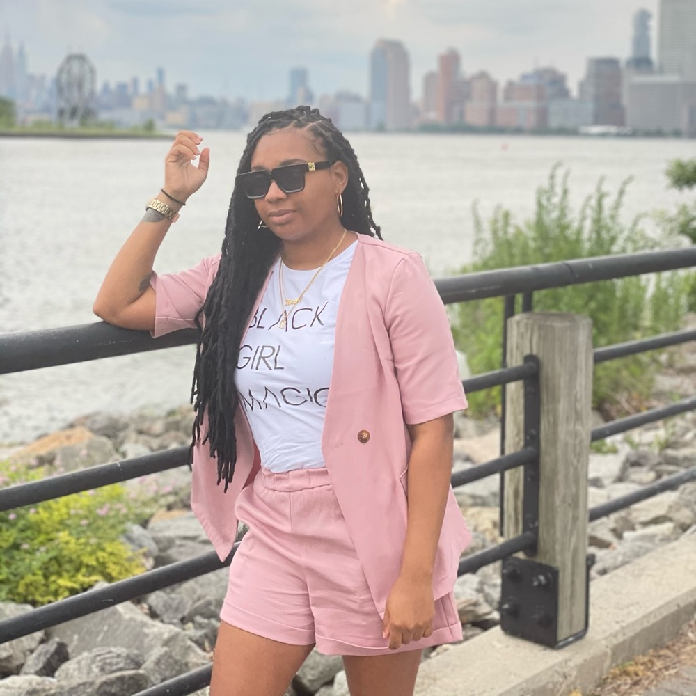 Pink two piece blazer set (BRAND NEW)